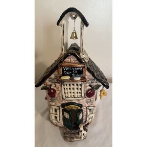 Blue Sky‎ Clayworks "Heather Goldminc" Schoolhouse Candle Holder